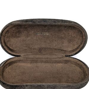 Tom Ford Brown Suede Glasses Case